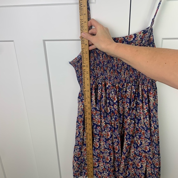 Natural Life Bailey Mini Dress LARGE Boho Hippie Floral Smocked Cottagecore - Picture 7 of 7
